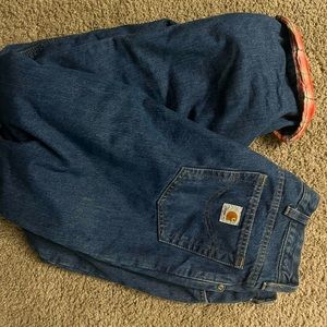 Vintage Carhartt Flannel line Jeans